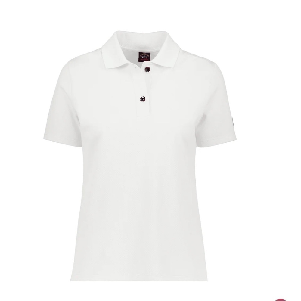 Paul & Shark White Polo Shirt Sz Medium